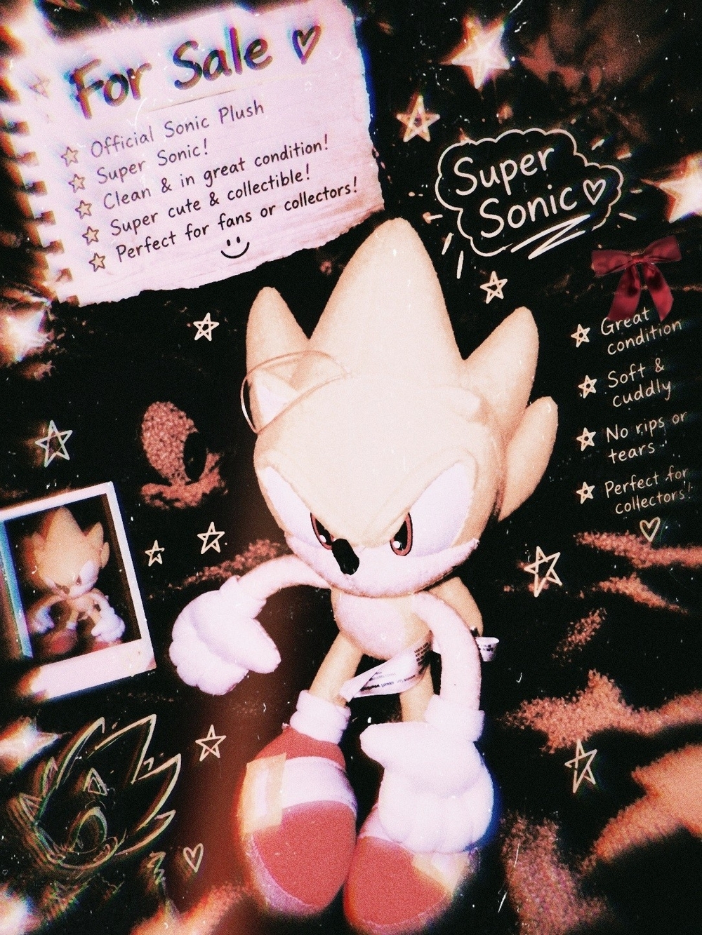 Super Sonic Plush - Yellow Collector Plush Toy
